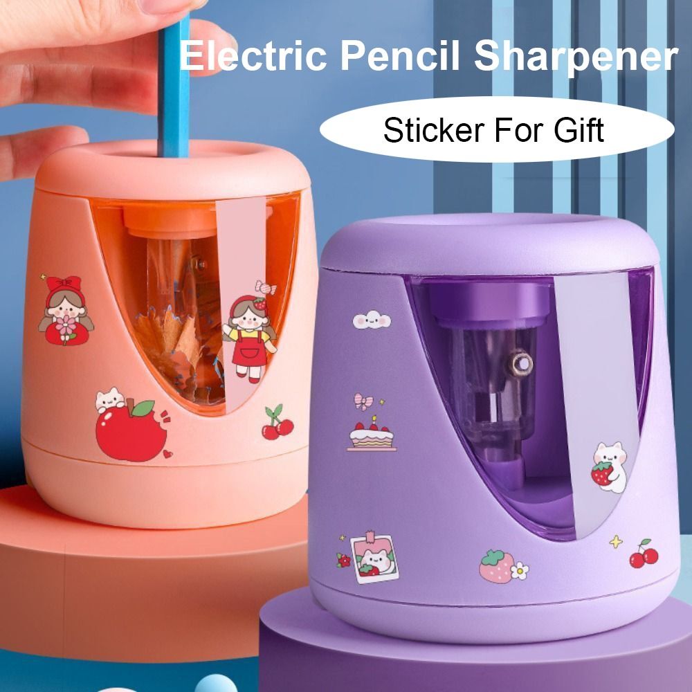 Electric Pencil Sharpener Usb - Temperamatite elettrico con batteria/USB/ricarica, dotato di