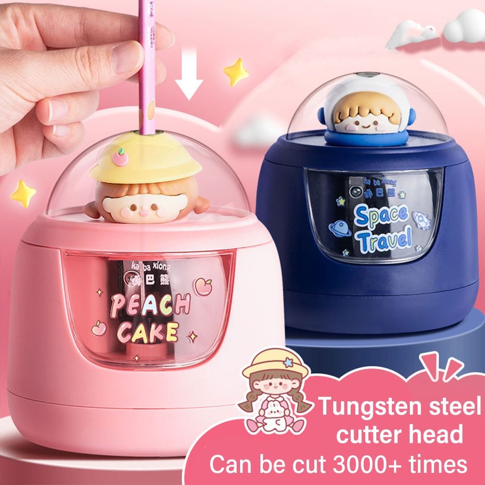 Electric Pencil Sharpener Usb - Simpatico cartone animato Ricarica batteria Temperamatite