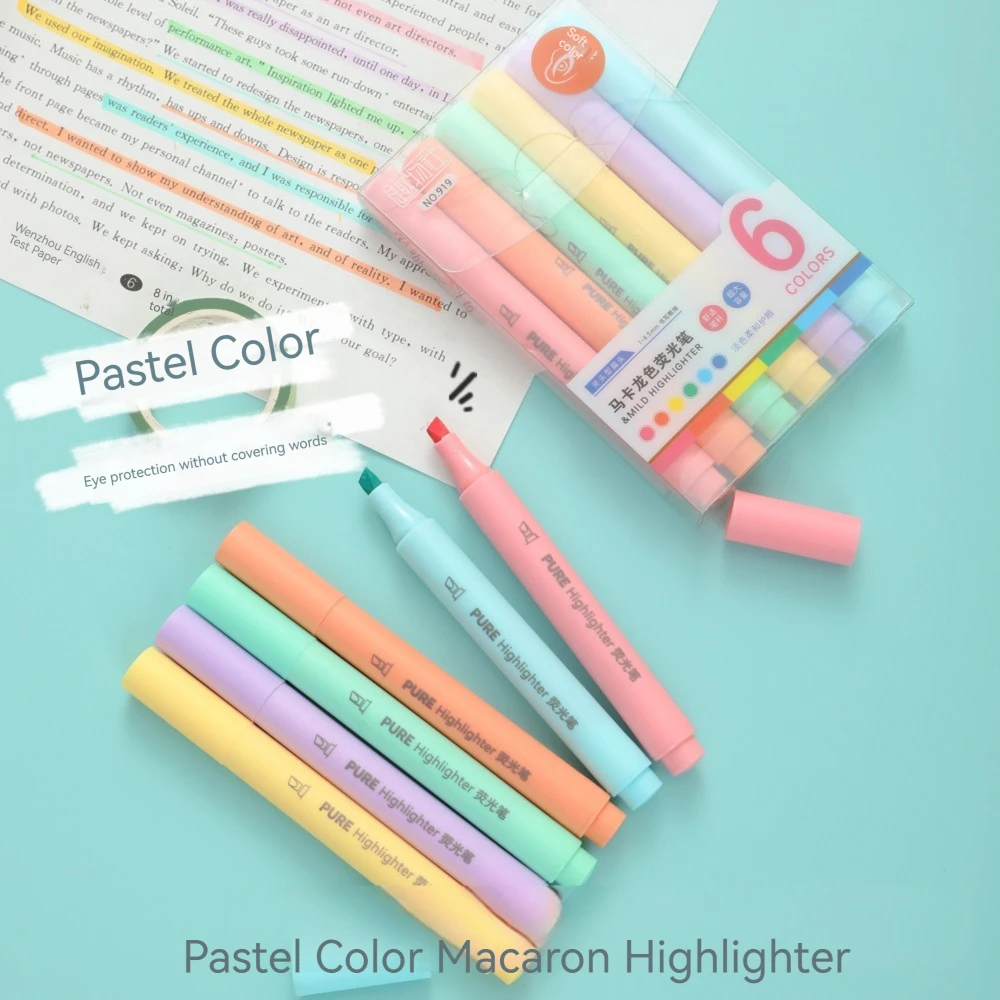 Set di 6 Penne Evidenziatori C - Pastel Highlighter Set Double Ended recensione e prezzo