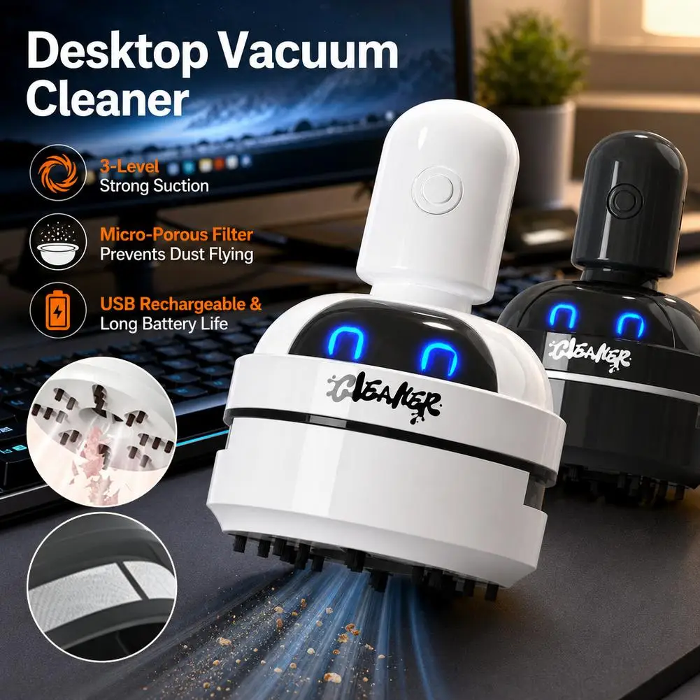 Mini aspirapolvere da tavolo r - Mini Desktop Vacuum Cleaner For Eraser Dust recensione e prezzo