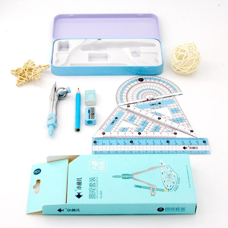 Set da 8 pezzi per disegnare f - Math Geometry Set With Compass recensione e prezzo